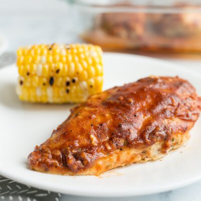 Easy 4-Ingredient BBQ Ranch Baked Chicken