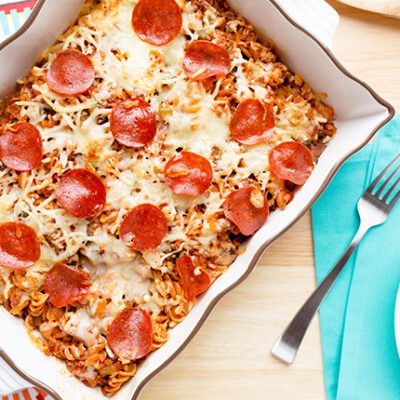 Supreme Pizza Pasta Casserole