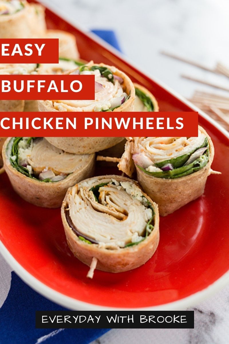 Easy Buffalo Chicken Pinwheels