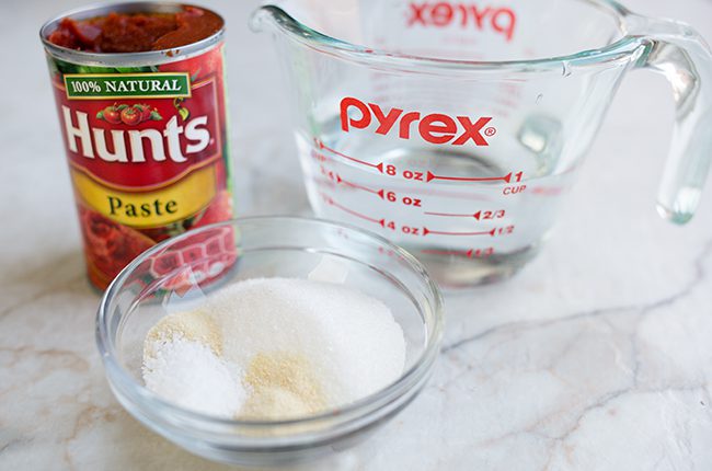 ingredients for homemade ketchup recipe