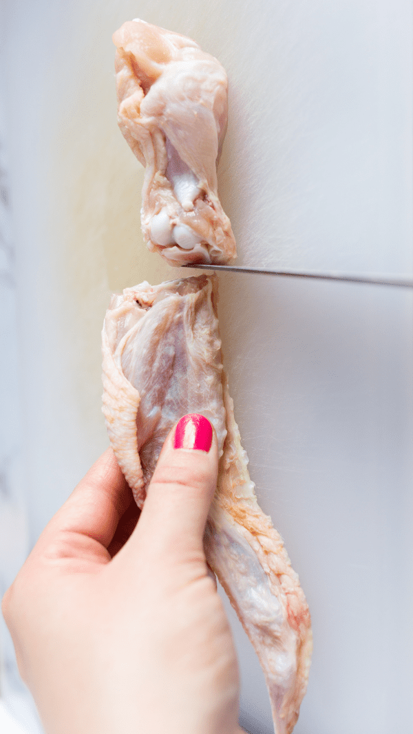 how to cut a chicken wing