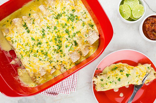 sour cream chicken enchiladas