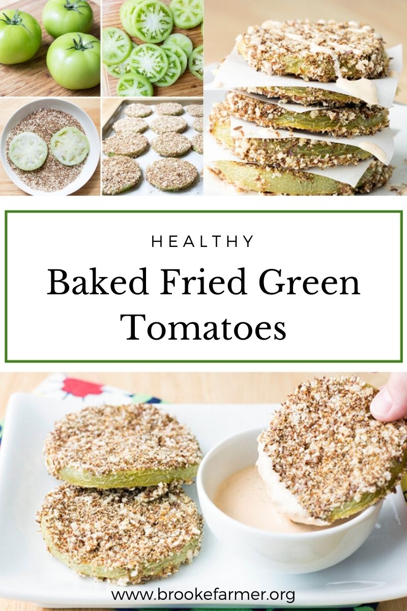 Healthy Baked Fried Green Tomatoes