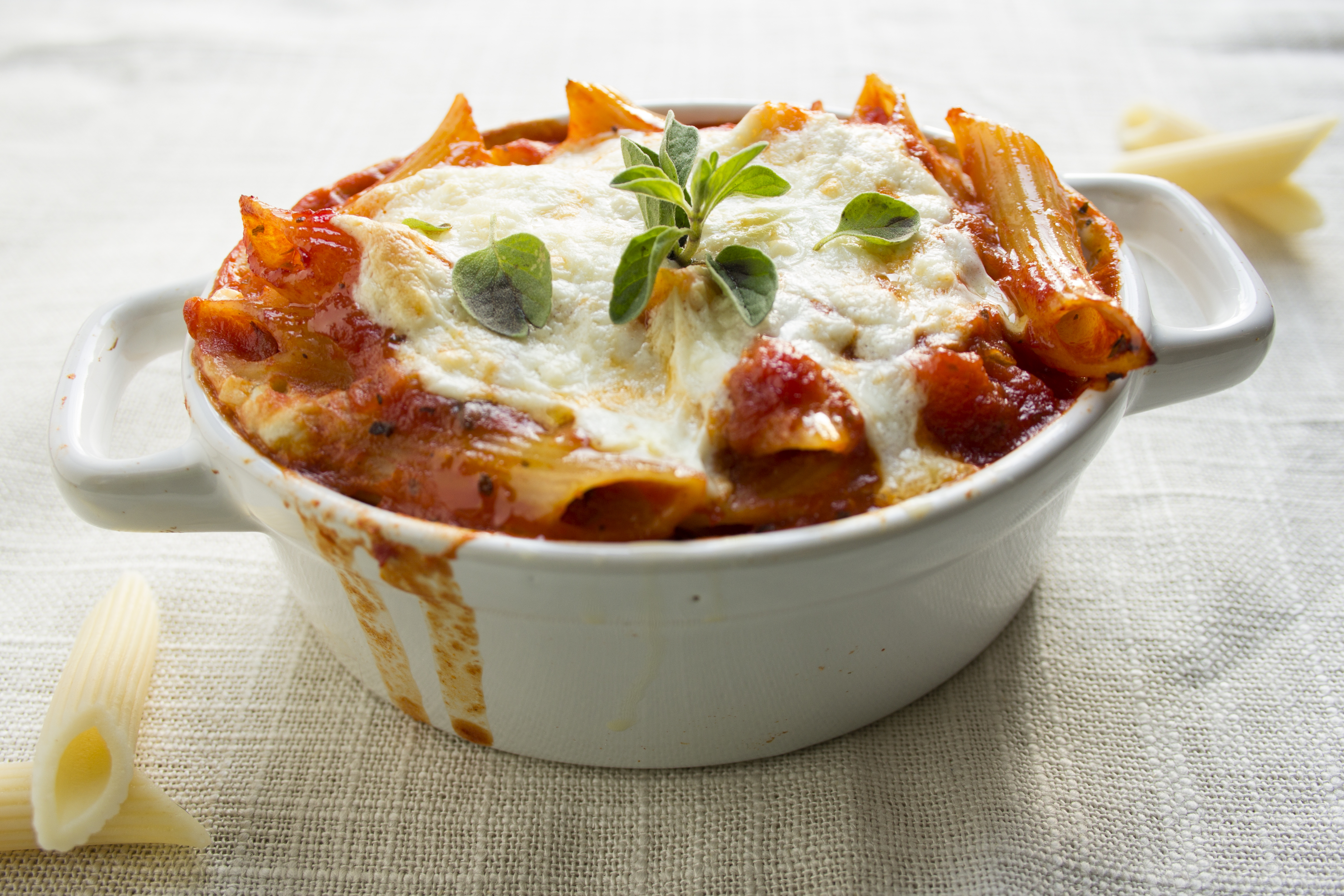 lasagna casserole in serving dish