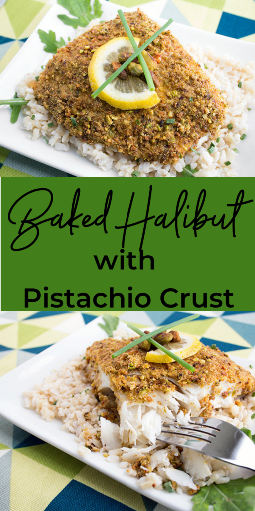 Pistachio Crusted Baked Halibut Recipe