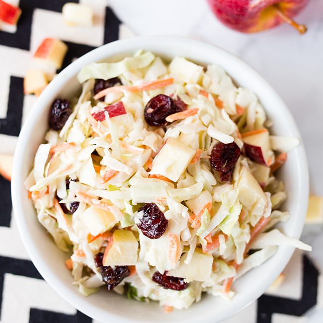 Cranberry Apple Coleslaw Recipe