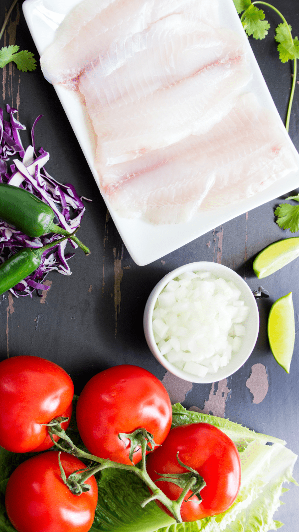 Tilapia Lettuce Wrap Ingredients