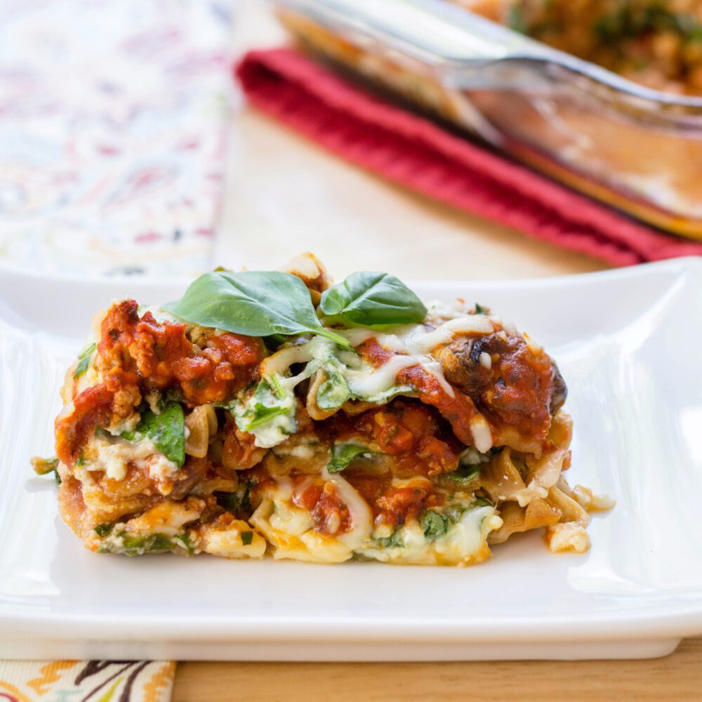 Healthy Turkey and Spinach Lasagna That the Whole Family Will Love!