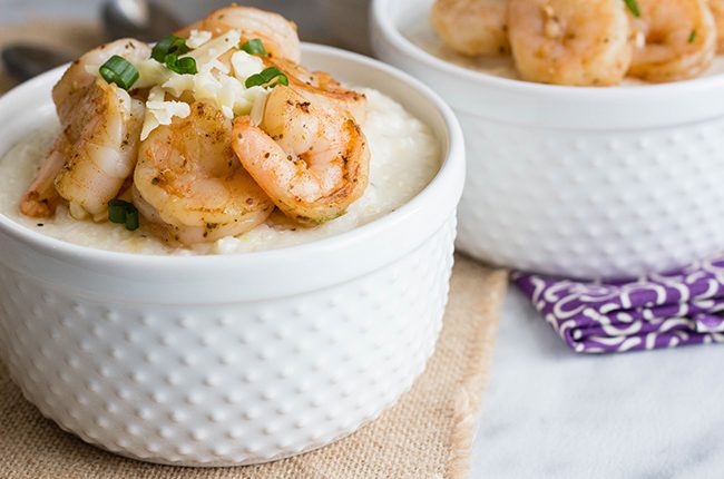 how to make shrimp and grits plated