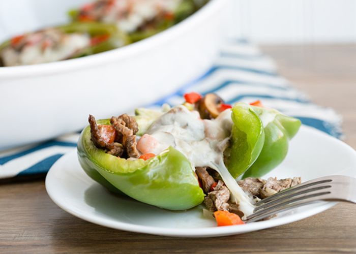 philly cheesesteak stuffed peppers