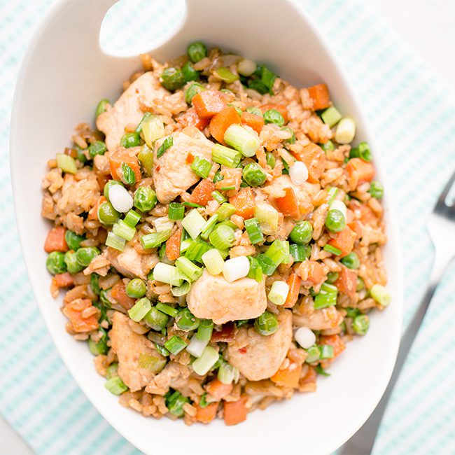 skinny dinners - chicken fried rice