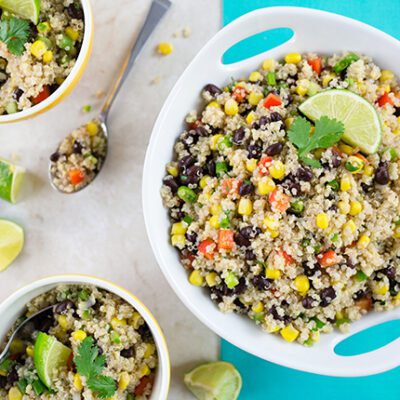 Mexican Inspired Black Bean Quinoa Salad 1