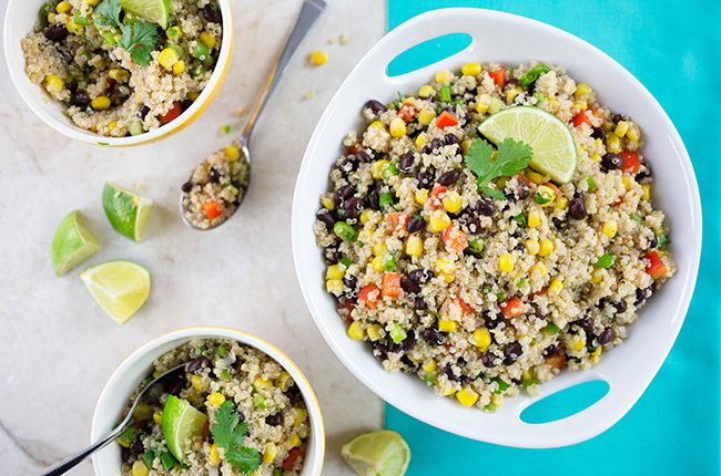 Mexican Inspired Black Bean Quinoa Salad 1