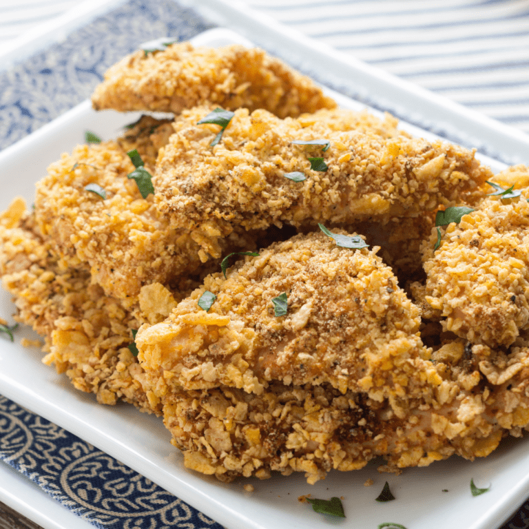 Healthier Crispy Oven Fried Chicken Recipe