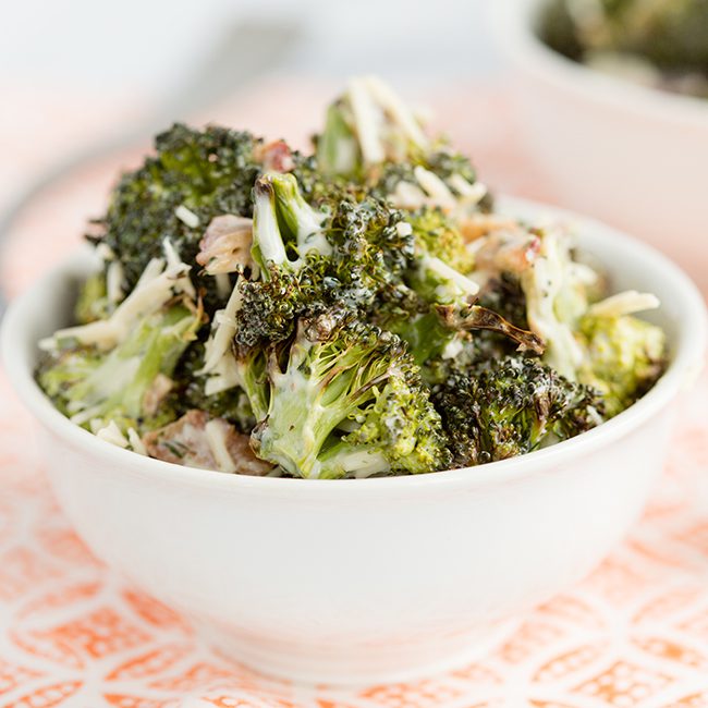 Easy & Healthy Broccoli Salad with Bacon