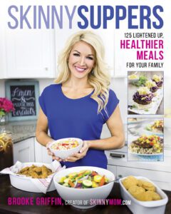 skinny suppers cookbook cover image