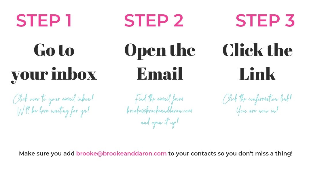 email confirmation brooke and daron prayer and fasting challenge