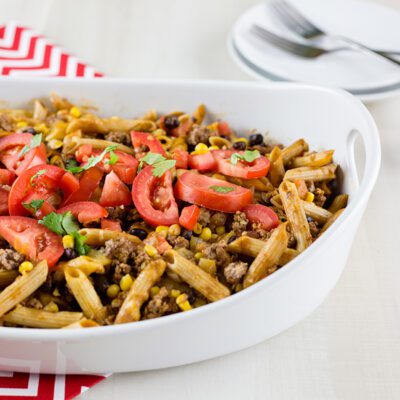 Tex Mex Casserole with Beef and Pasta