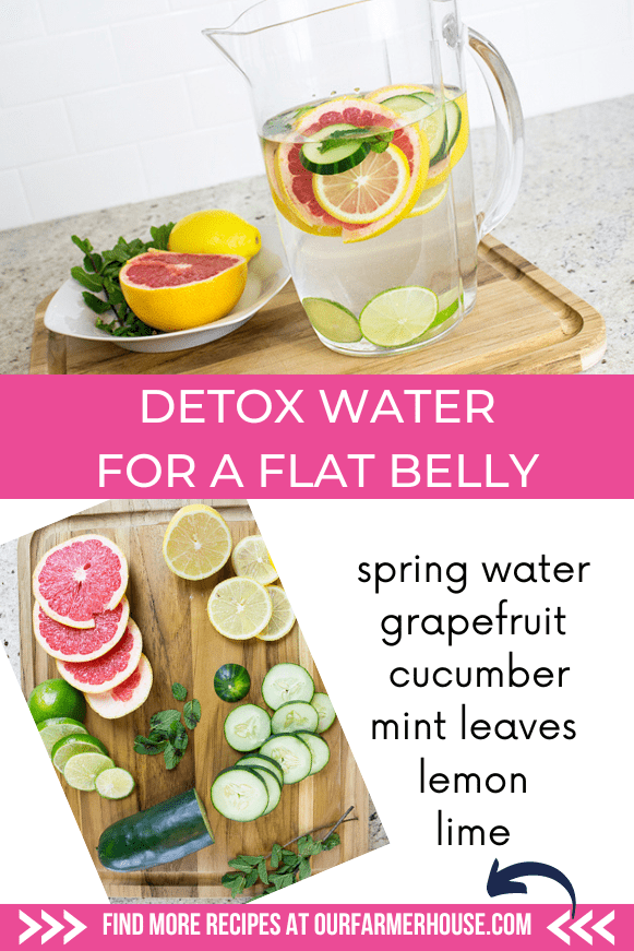 Detox Water for Flat Belly Easy Flavored Water Recipe