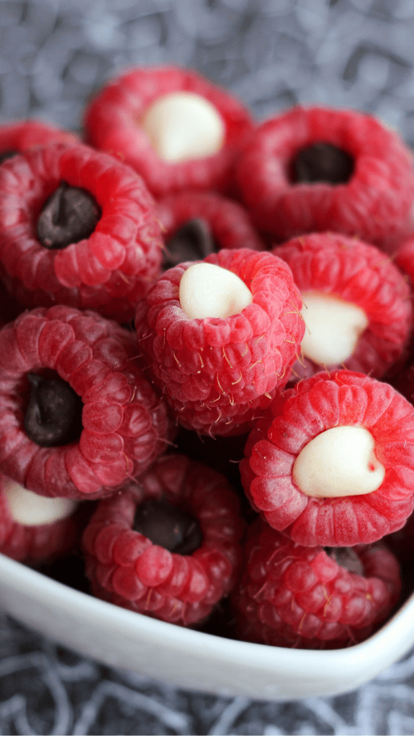 chocolate raspberry poppers snacks