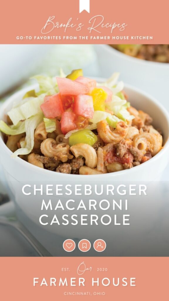 Healthy Cheeseburger Casserole with Macaroni