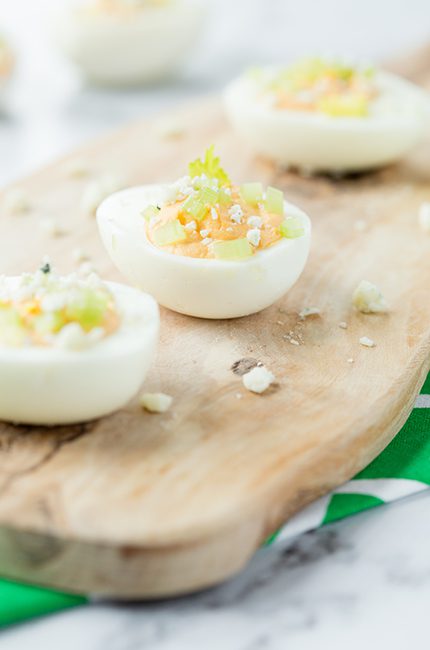 Buffalo Spicy Deviled Eggs