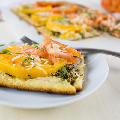 Delicious Heirloom Pesto & Tomato Tart Recipe