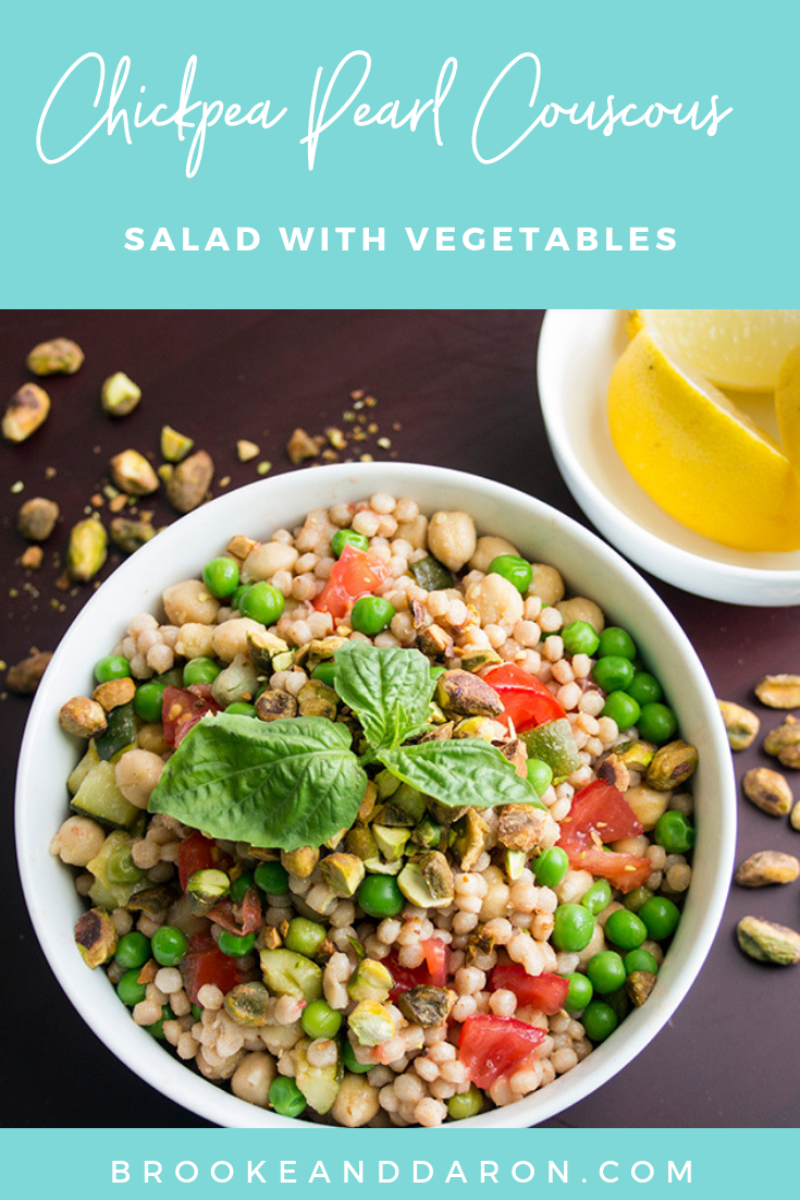 Chickpea Pearl Couscous Salad with Vegetables