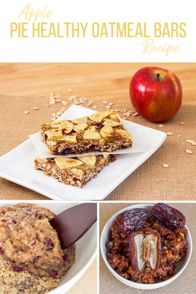 Apple Pie Healthy Oatmeal Bars Recipe