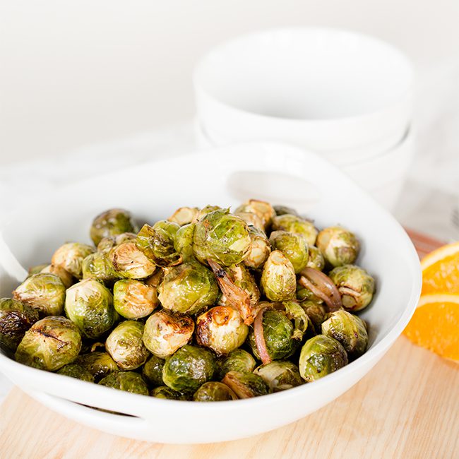 Roasted Balsamic Orange Brussel Sprouts Recipe