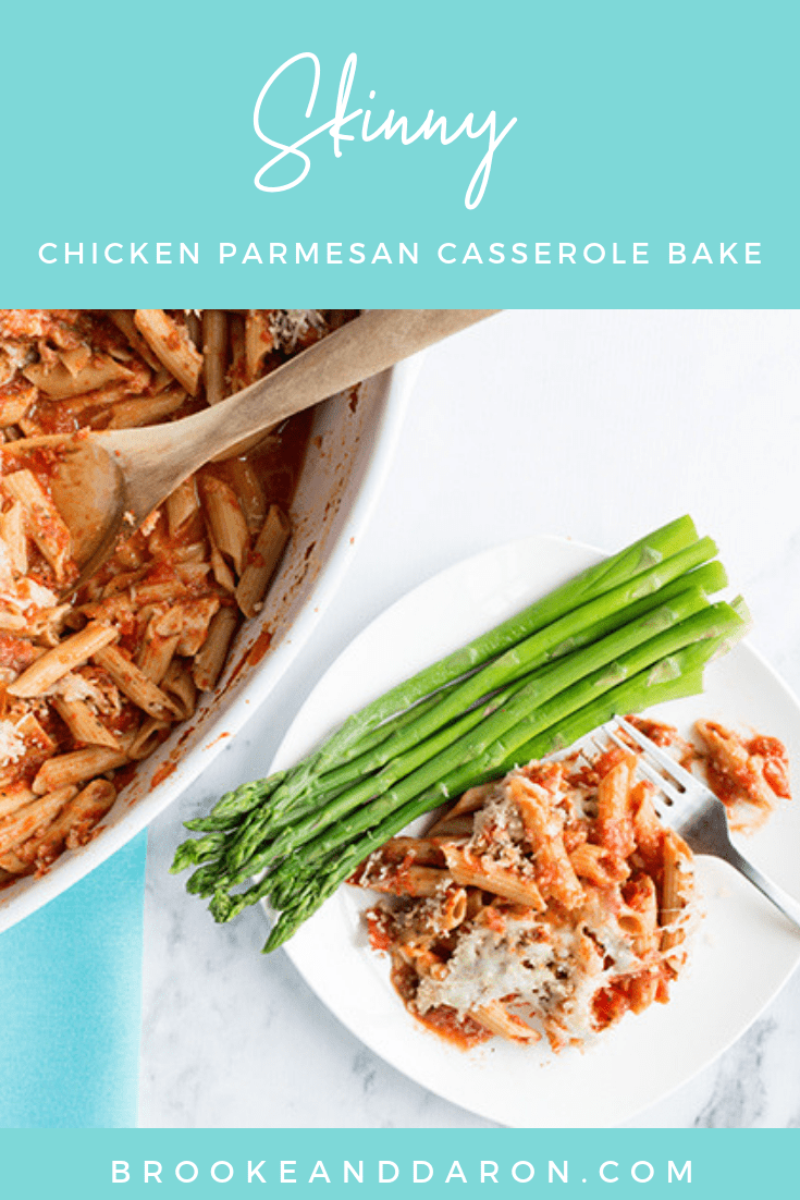 Skinny Chicken Parmesan Casserole Bake