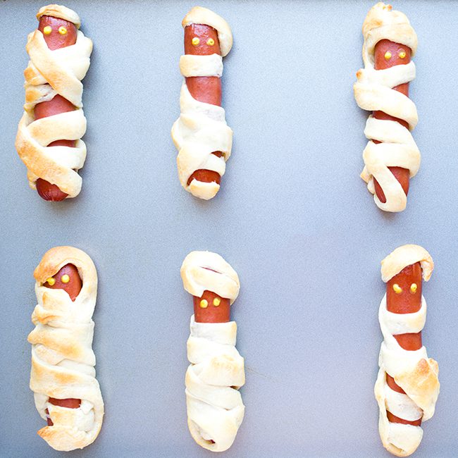 Mummy Hot Dogs Halloween Recipe