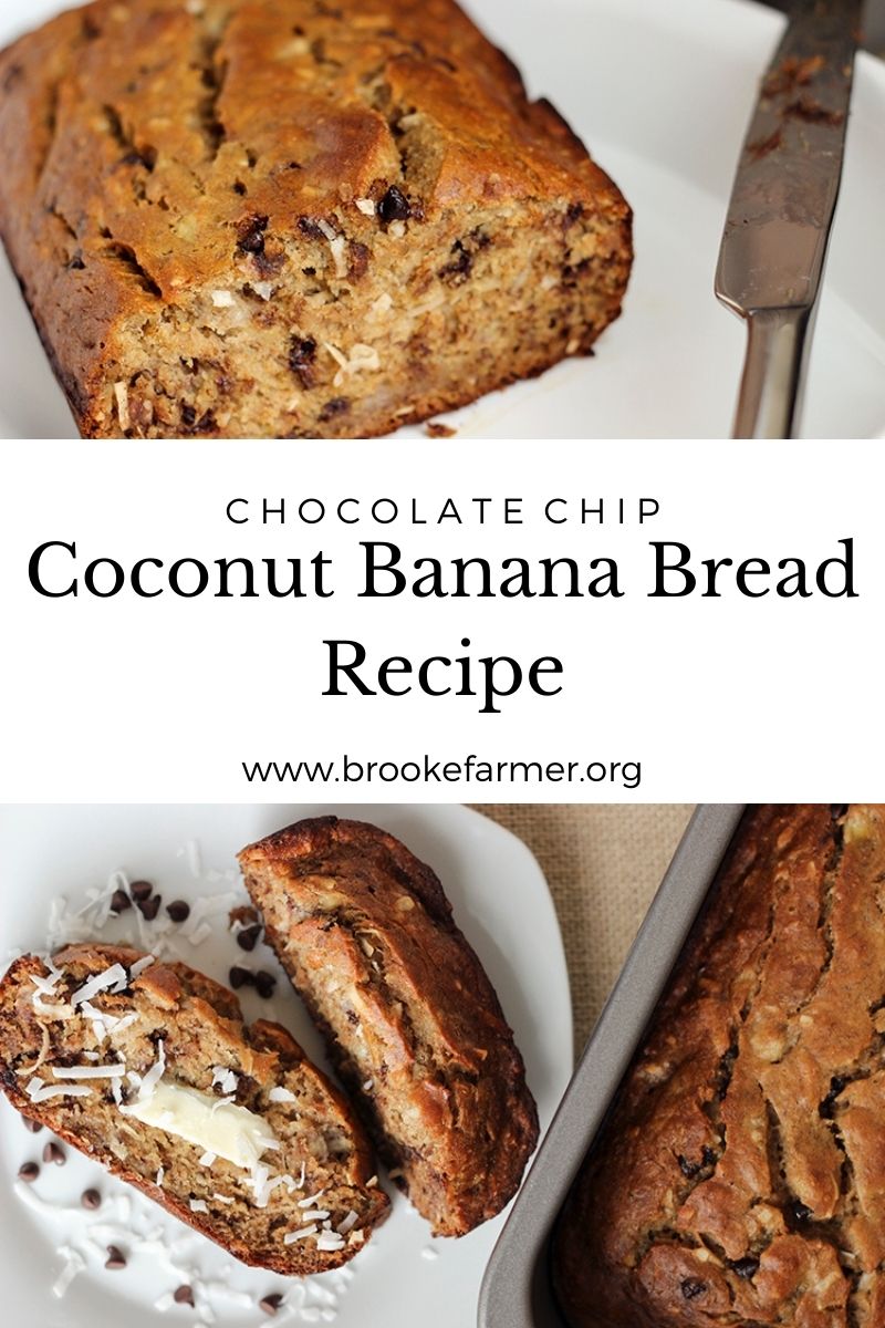 Chocolate Chip Coconut Banana Bread Recipe