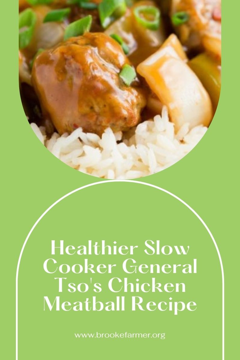 Healthier Slow Cooker General Tso's Chicken Meatball Recipe