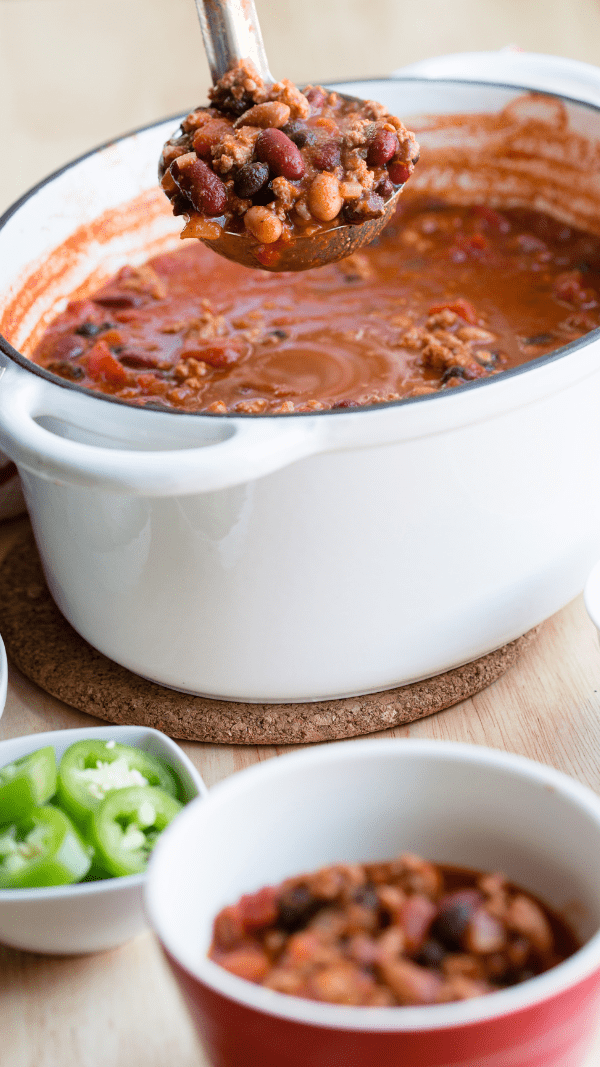 Healthier Ground Turkey Chili Recipe