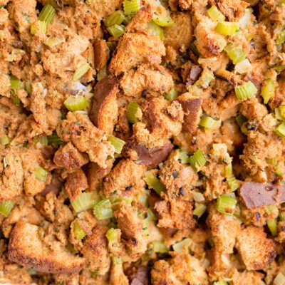 Up close picture of stuffing