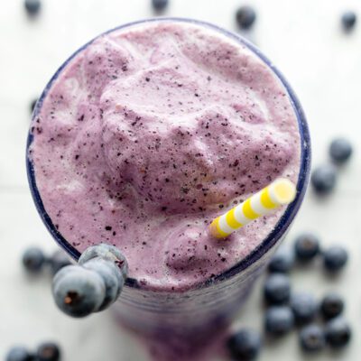 Delicious Blueberry Smoothie Packed with Protein