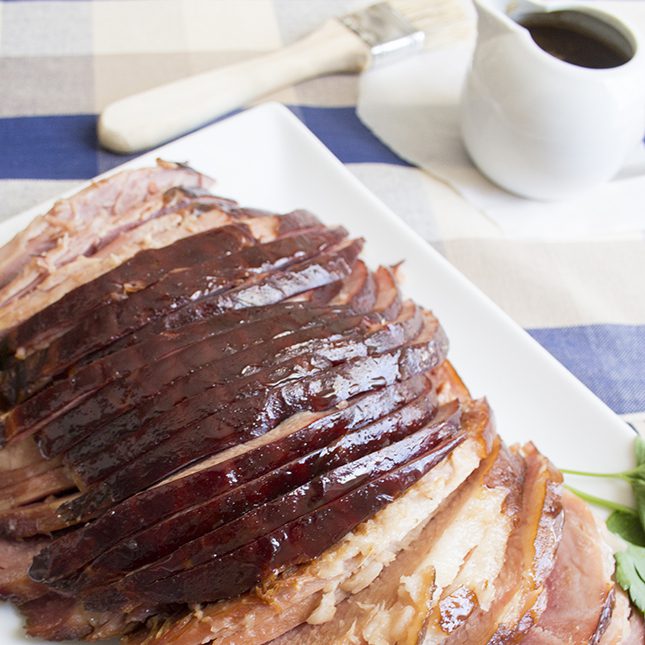 Spiral Slow Cooker Ham with Brown Sugar