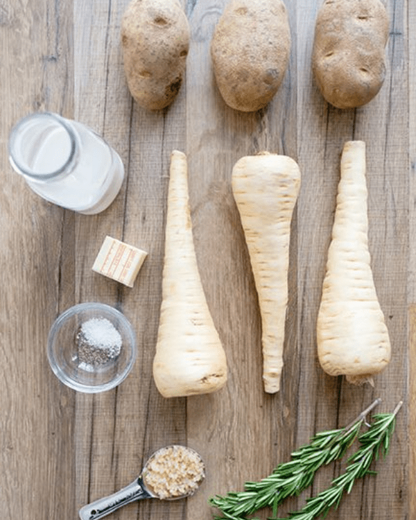 Rosemary Garlic Potato and Parsnip Mash