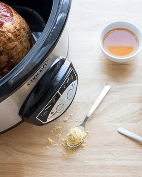 Spiral Slow Cooker Ham with Brown Sugar