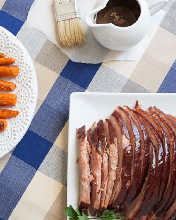 Spiral Slow Cooker Ham with Brown Sugar