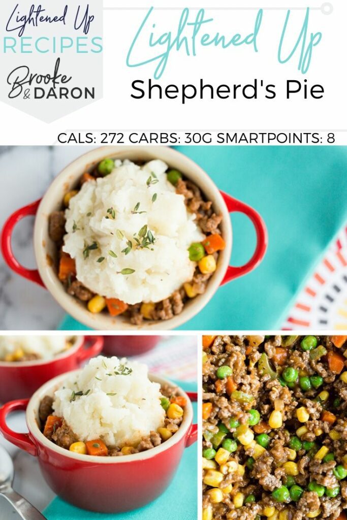 Collage image of mini shepherds pie recipe