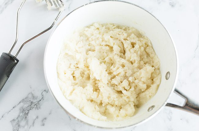 Mashed potatoes to go on the shepherds pie recipe