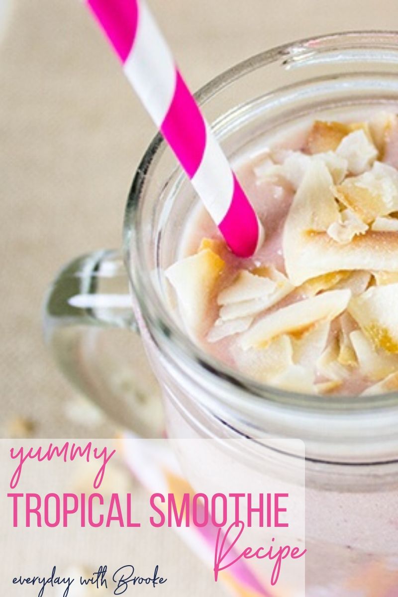 Healthy Tropical Fruit Smoothie