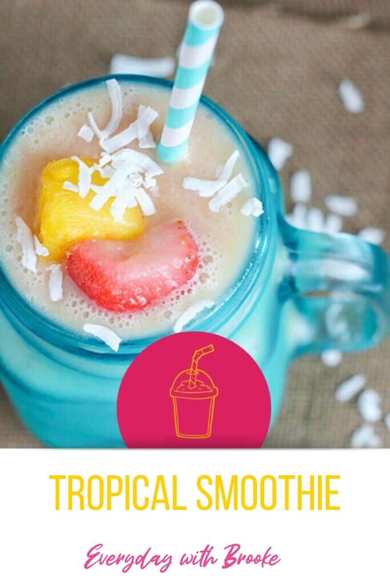 Healthy Tropical Fruit Smoothie