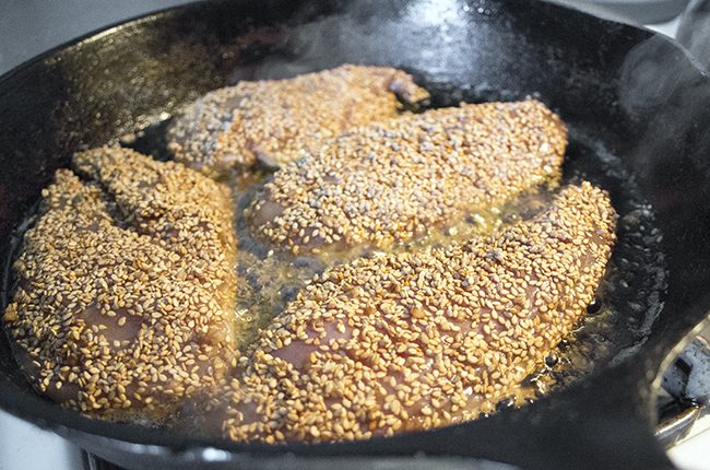Image of Keto Sesame Crusted Chicken