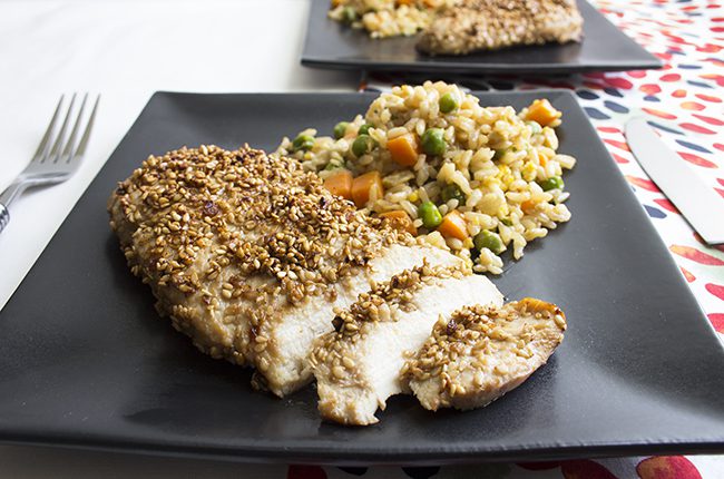 image of Keto Sesame Crusted Chicken