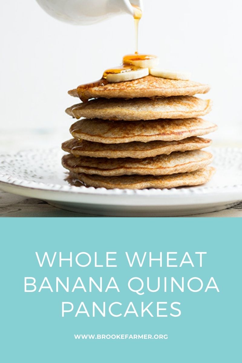 Whole Wheat Banana Quinoa Pancakes