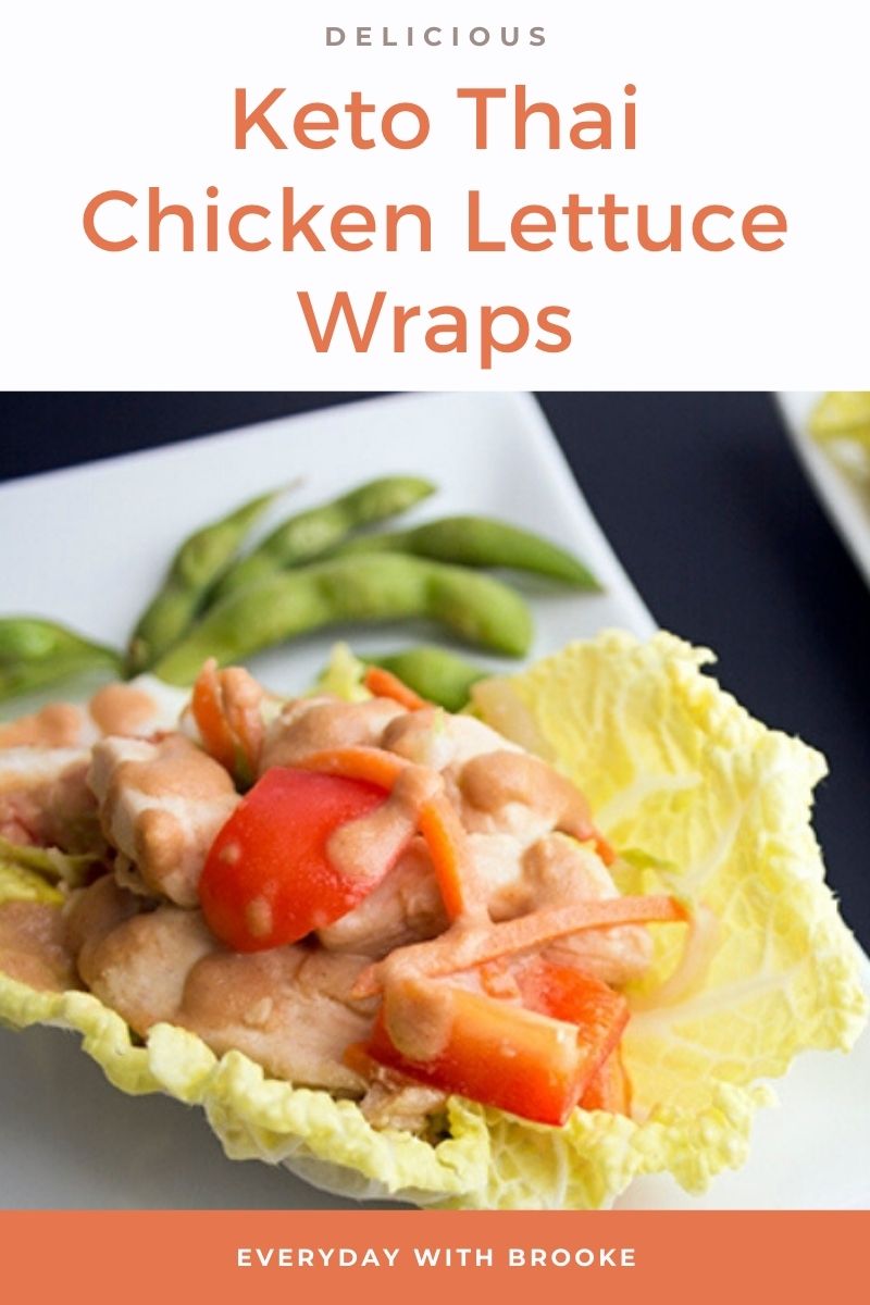 Keto Thai Chicken Lettuce Wraps