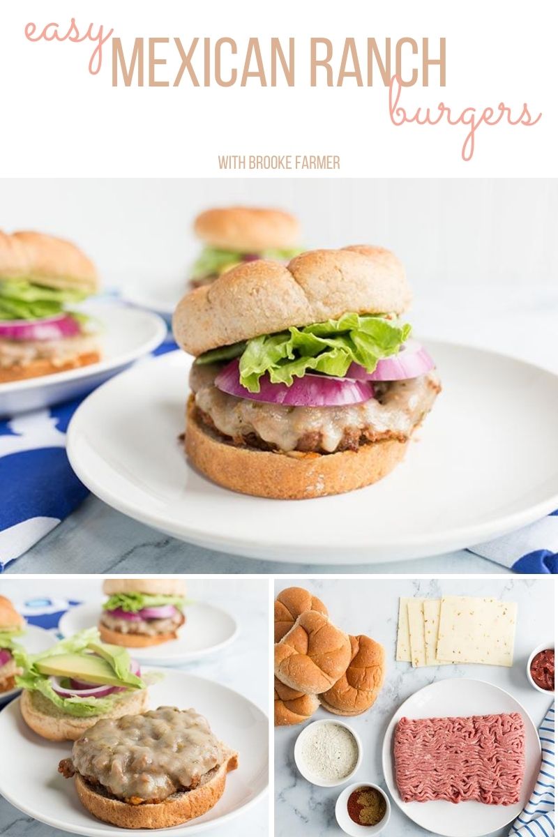 Easy Mexican Ranch Burgers